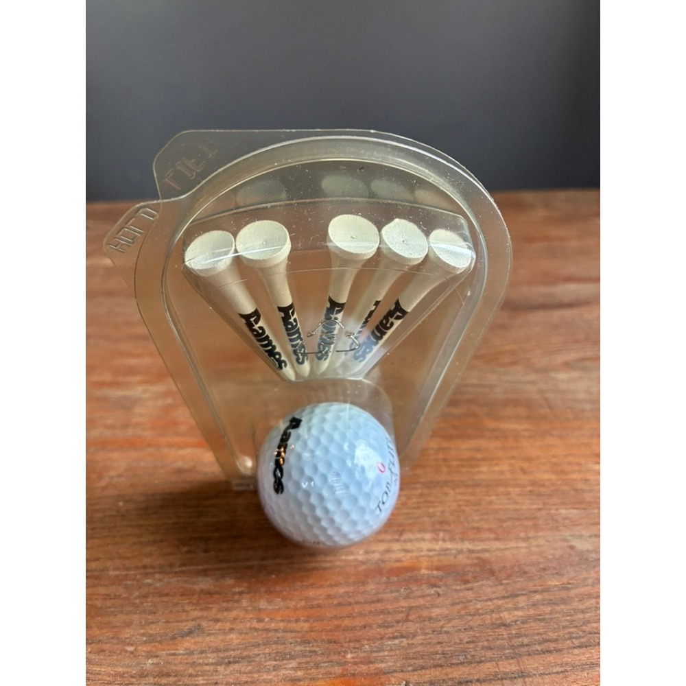 Vintage Top Flite XL Golf Ball and 5 Aames Wooden Tees New in Package - Picture 3 of 4